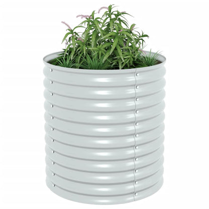 Garden Planter Galvanised Steel -Silver
