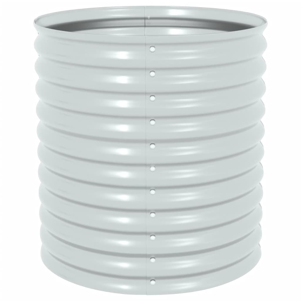 Garden Planter Galvanised Steel -Silver