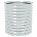 Garden Planter Galvanised Steel -Silver