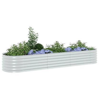 Garden Planter Galvanised Steel /Silver