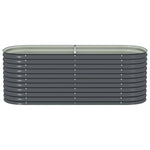 Garden Planter  Galvanised Steel-Grey