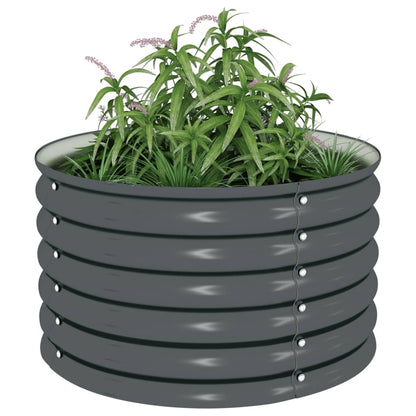 Garden Planter Galvanised Steel - 80×80×44cm