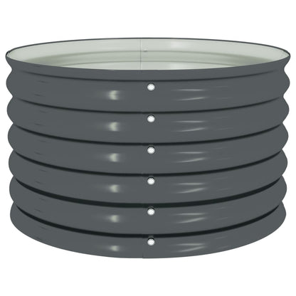 Garden Planter Galvanised Steel - 80×80×44cm