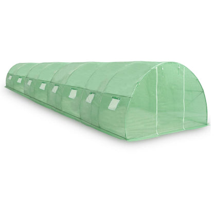 Greenhouse with Steel Foundation, Green