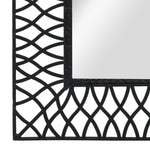 Garden Wall Mirror Arched -Black