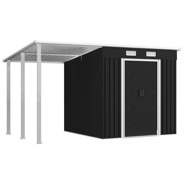  Garden Shed with Extended Roof Steel ( Anthracite )