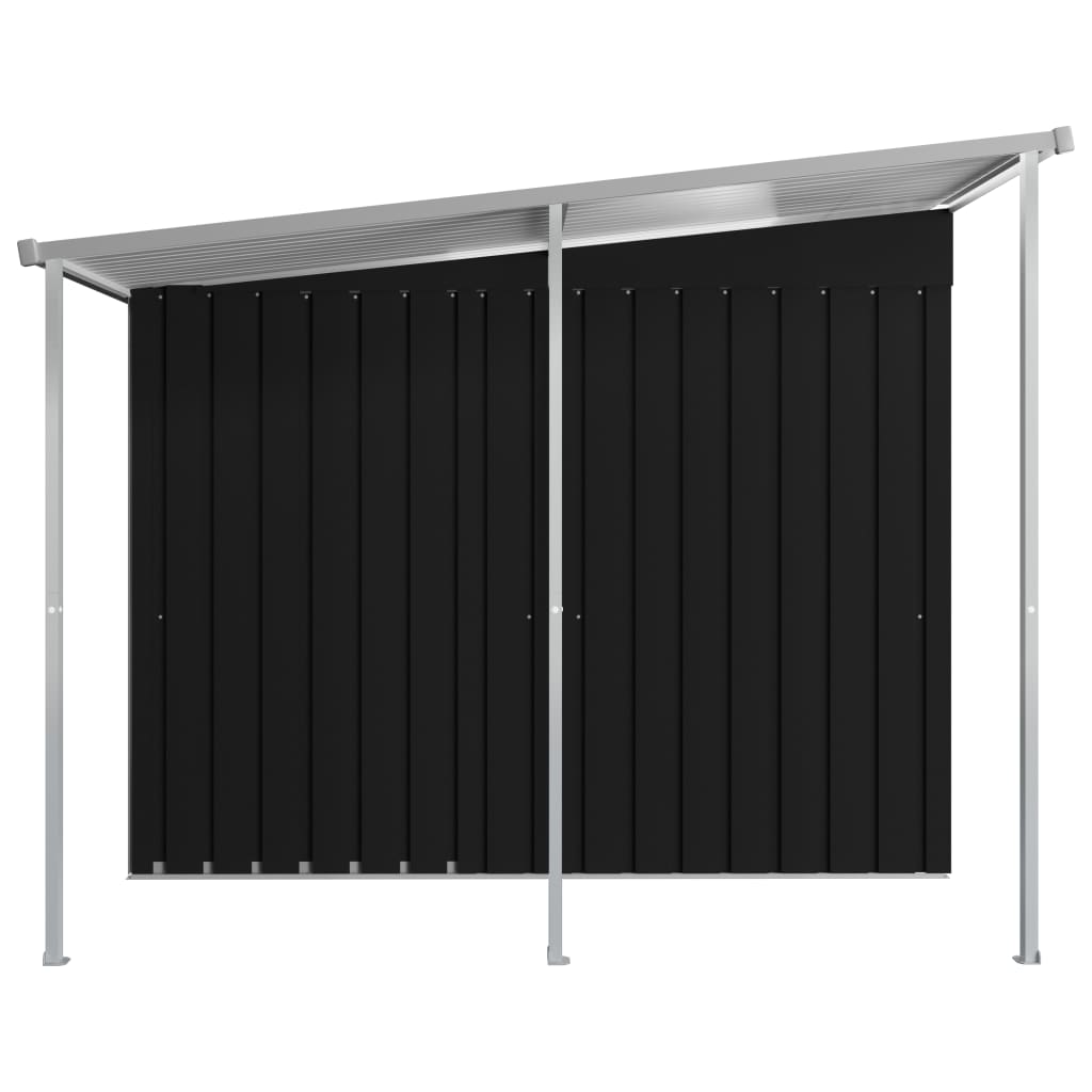 Garden Shed with Extended Roof Steel Colour Anthracite