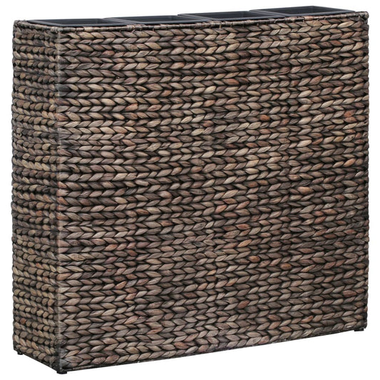 Garden Planter with 4 Pots Water Hyacinth Brown