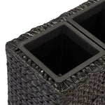 Garden Planter with 4 Pots Water Hyacinth Black