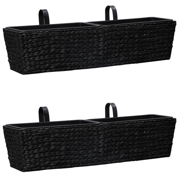  Garden Planters 2 pcs Water Hyacinth Black