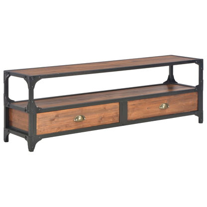 TV Cabinet with 2 Drawers pine wood