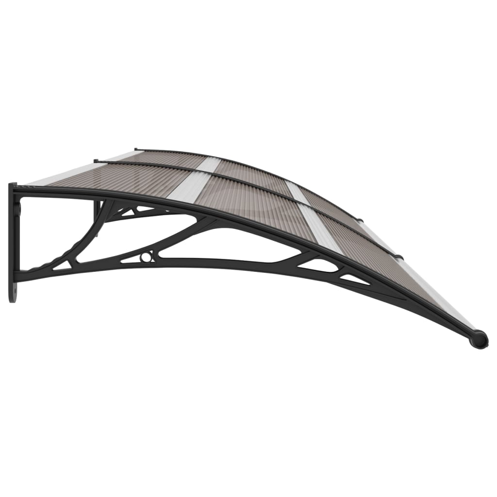 Door Canopy Black Plastic - 300×100cm