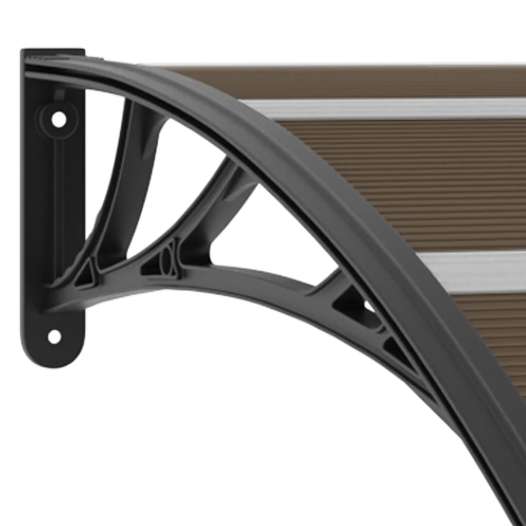 Door Canopy Black Plastic - 300×100cm