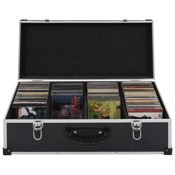  Aluminium CD Case 80 Disc Storage Box | HomeAndLiving