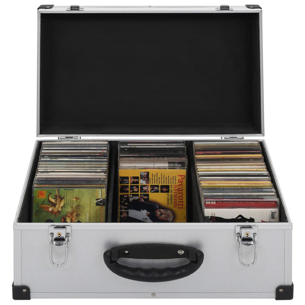  CD Case for 60 CDs Aluminium ABS Silver