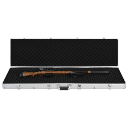Gun Case Silver 134x35x12 cm Aluminium