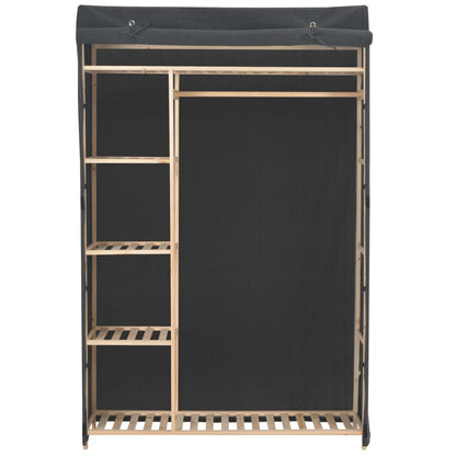 Wardrobe Grey Fabric - 110×40×170cm