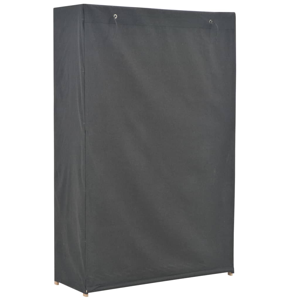 Wardrobe Grey Fabric - 110×40×170cm
