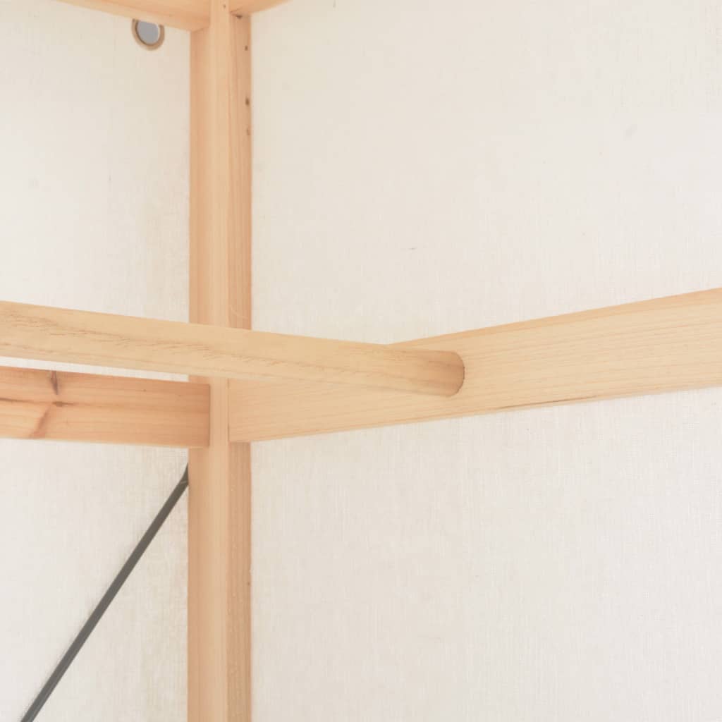 Wardrobe Storage White Fabric
