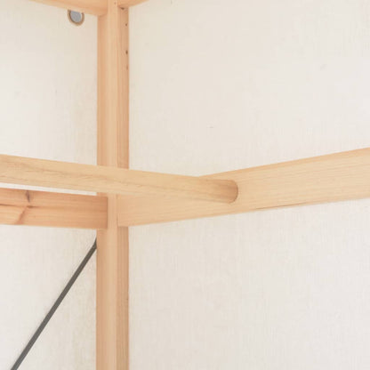 Wardrobe Storage White Fabric