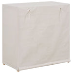 Shoe Cabinet with Cover White Fabric