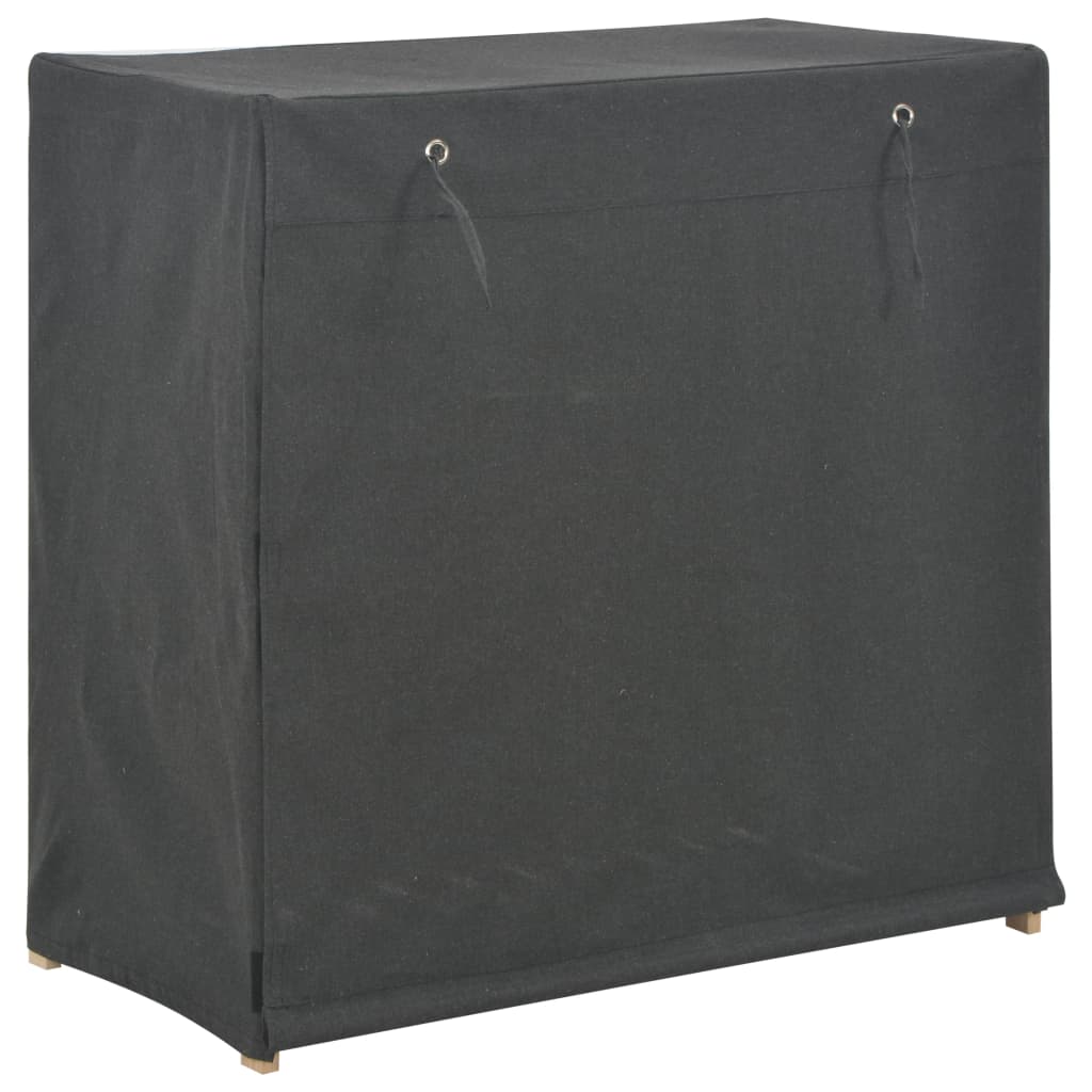 Shoe Cabinet with Cover Grey Fabric