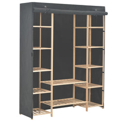 Wardrobe Storage Grey Fabric