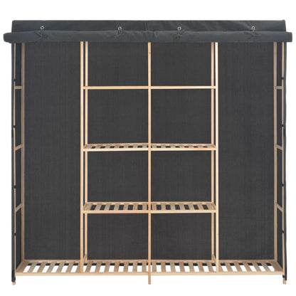 Wardrobe Grey Fabric - 173×40×170cm
