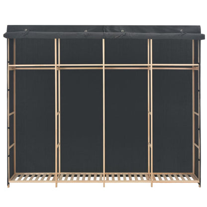 Wardrobe Clothes Storage Grey Fabric
