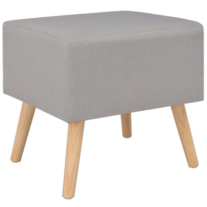 Bedside Cabinet Grey  Fabric