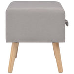 Bedside Cabinet Grey  Fabric