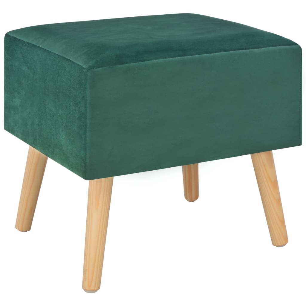Bedside Cabinet Green  Velvet