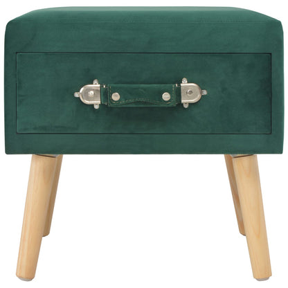 Bedside Cabinet Green  Velvet