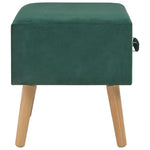 Bedside Cabinet Green  Velvet