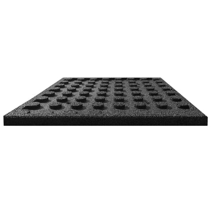Fall Protection Tiles 6 pcs Rubber  Black