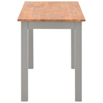 Dining Table Solid Oak Wood, Grey