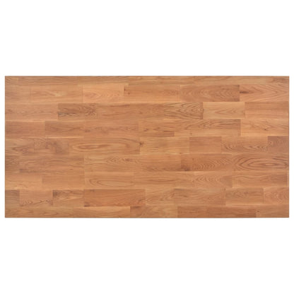 Dining Table Solid Oak Wood, Grey