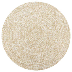 Handmade Rug Jute White