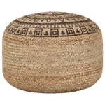 Handmade Pouffe Brown Jute