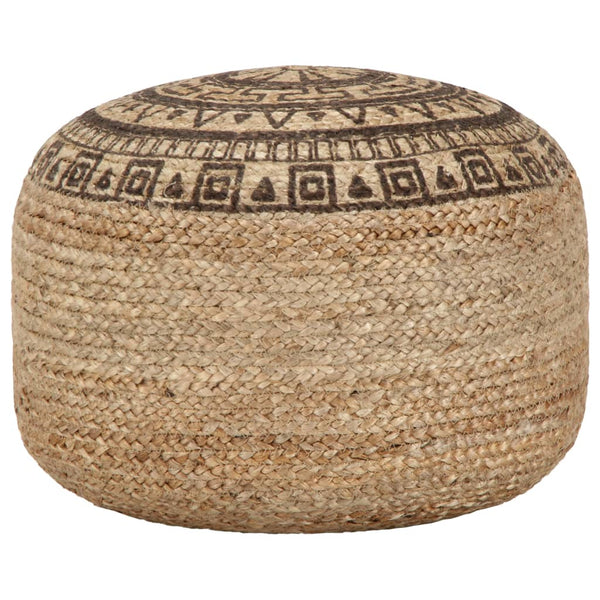  Handmade Pouffe Brown Jute