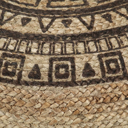 Handmade Pouffe Brown Jute