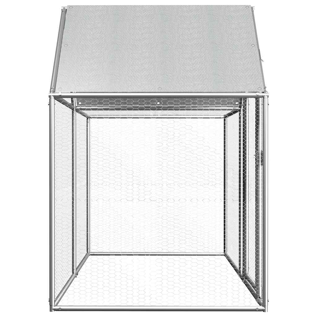 Galvanised Steel Chicken Coop 2x1x1.5m | HomeAndLiving