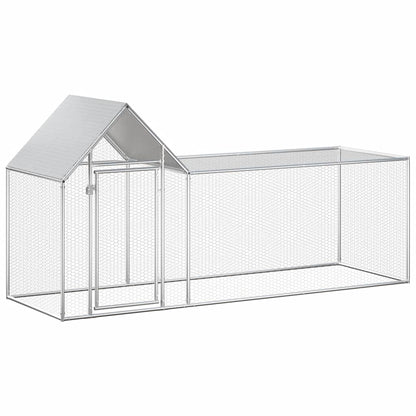 Galvanised Steel Chicken Coop 3x1x1.5m | HomeAndLiving