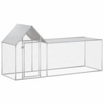 Galvanised Steel Chicken Coop 3x1x1.5m | HomeAndLiving
