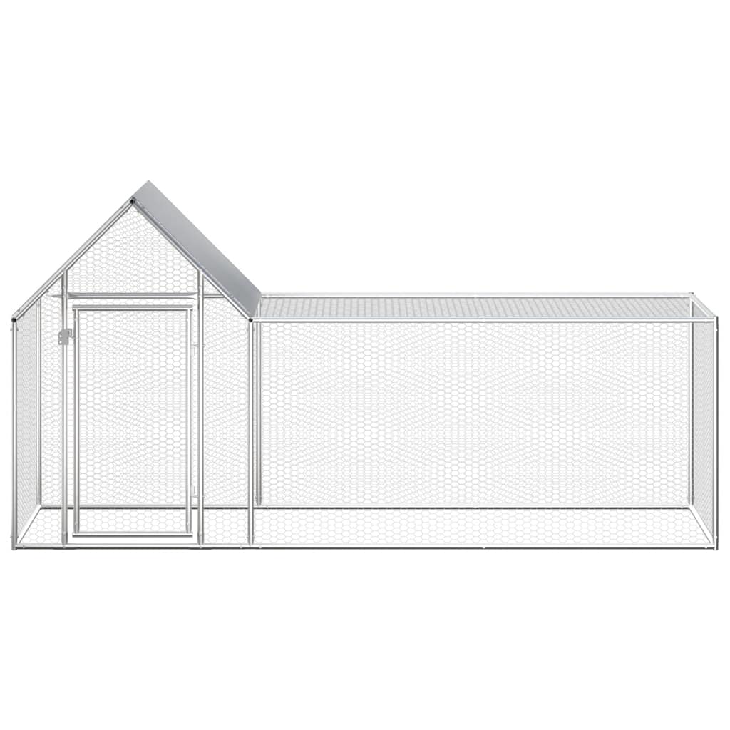 Galvanised Steel Chicken Coop 3x1x1.5m | HomeAndLiving