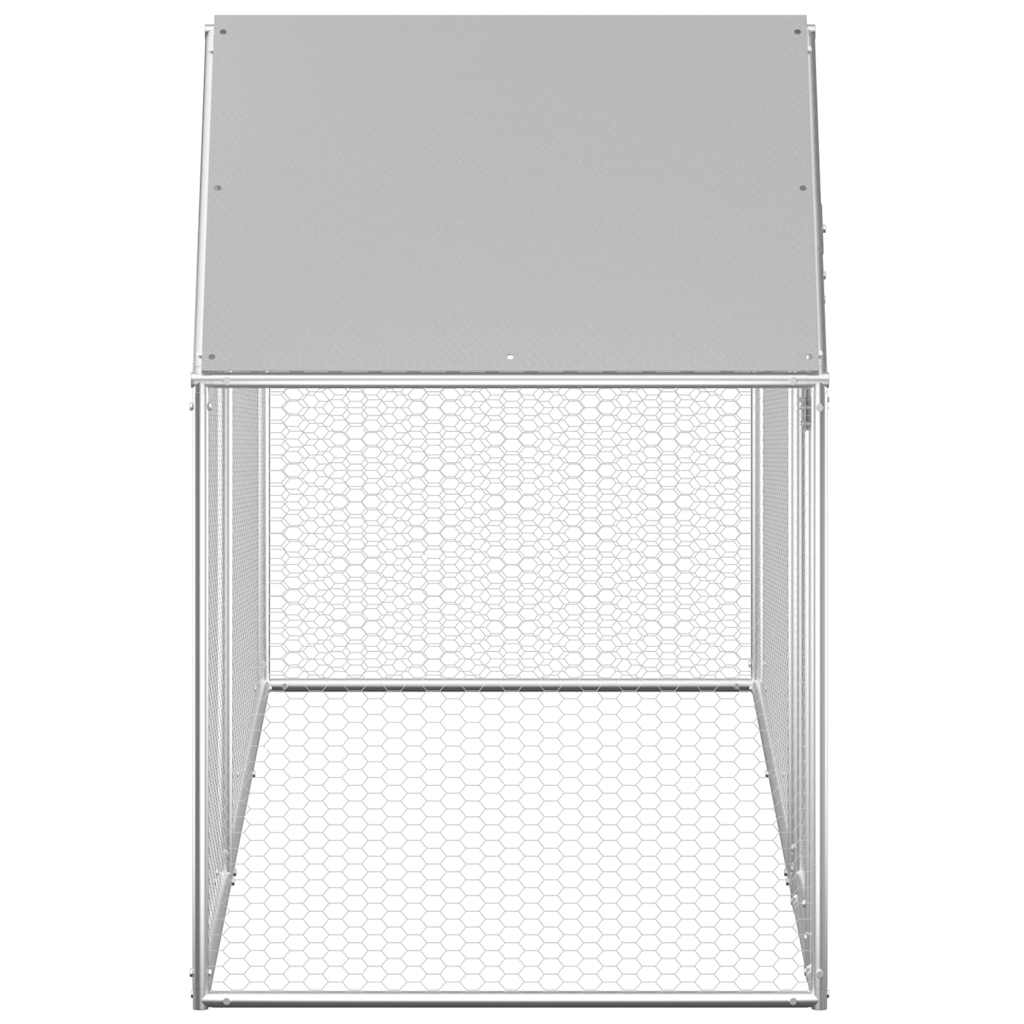 Galvanised Steel Chicken Coop 3x1x1.5m | HomeAndLiving