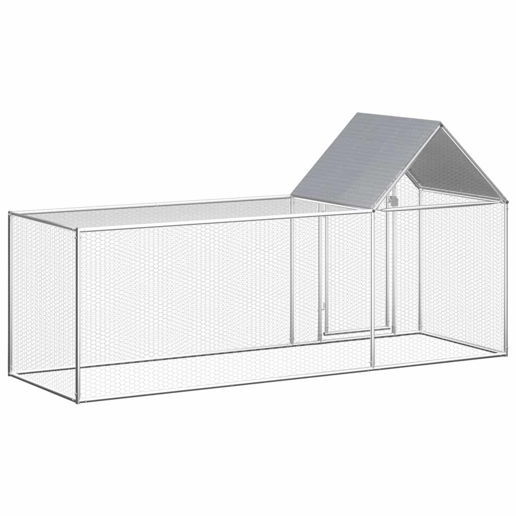 Galvanised Steel Chicken Coop 3x1x1.5m | HomeAndLiving