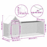 Galvanised Steel Chicken Coop 3x1x1.5m | HomeAndLiving