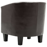 Tub Chair Dark Brown