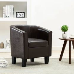 Tub Chair Dark Brown